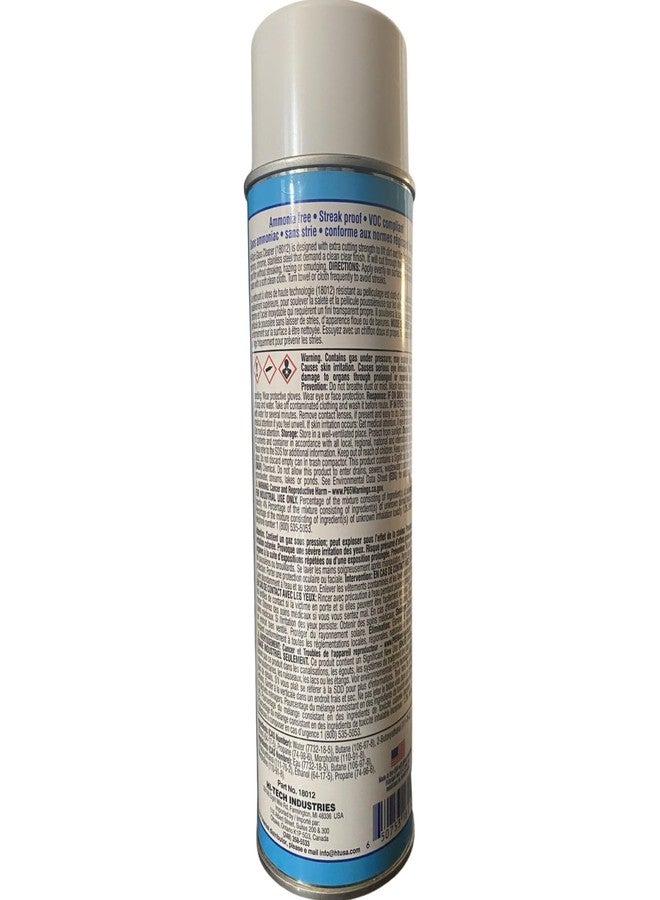 HI-TECH Streak Proof Glass Cleaner - Ammonia Free - 18oz Aerosol - Image 2